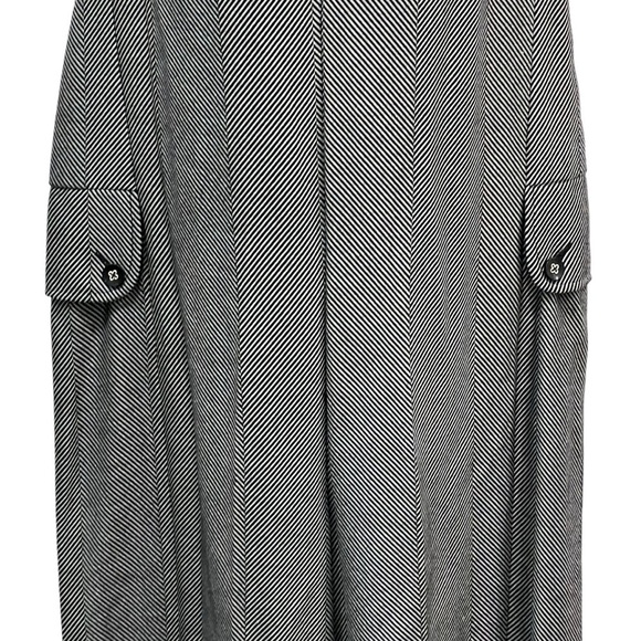 Anthropologie Cartonnier Oxford Jumpsuit Black Gray V Neck Size Small New - Picture 5 of 14